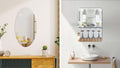 Oval & Square Mirror Combo