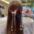 Butterfly Rhinestone Hair Claw Clip